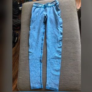 Blue Gymshark Leggings Workout Pants Sz Small EUC